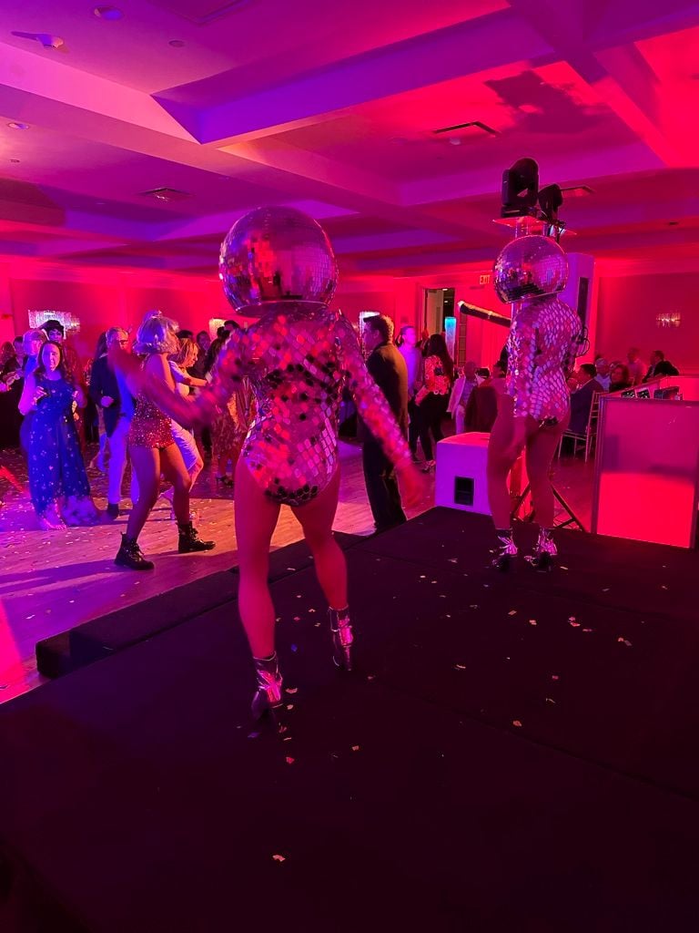 disco ball mirror dancer. Jonna Productions.